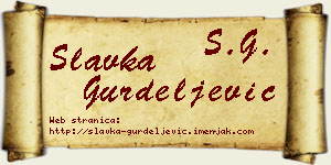 Slavka Gurdeljević vizit kartica